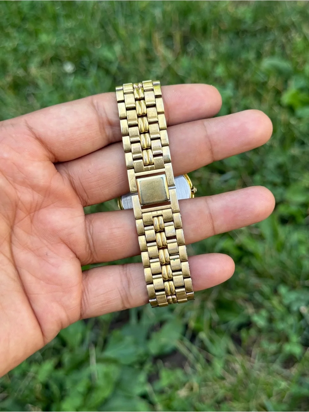 Seiko vintage rare Gold Tone Quartz Classic Dress Watch with White Dial Mens